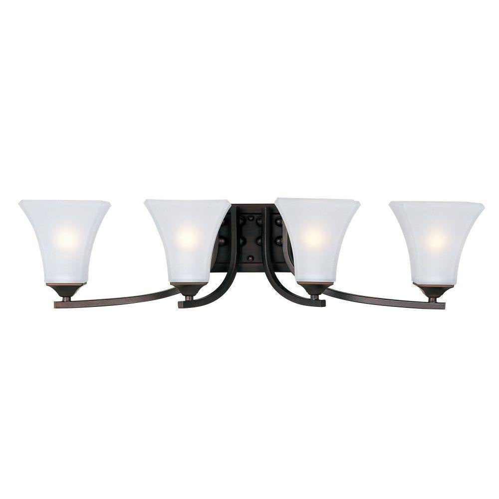 Maxim Lighting 20101FTOI Aurora 4 Light 29.5 inch Oil Rubbed Bronze Bath Vanity Wall Light