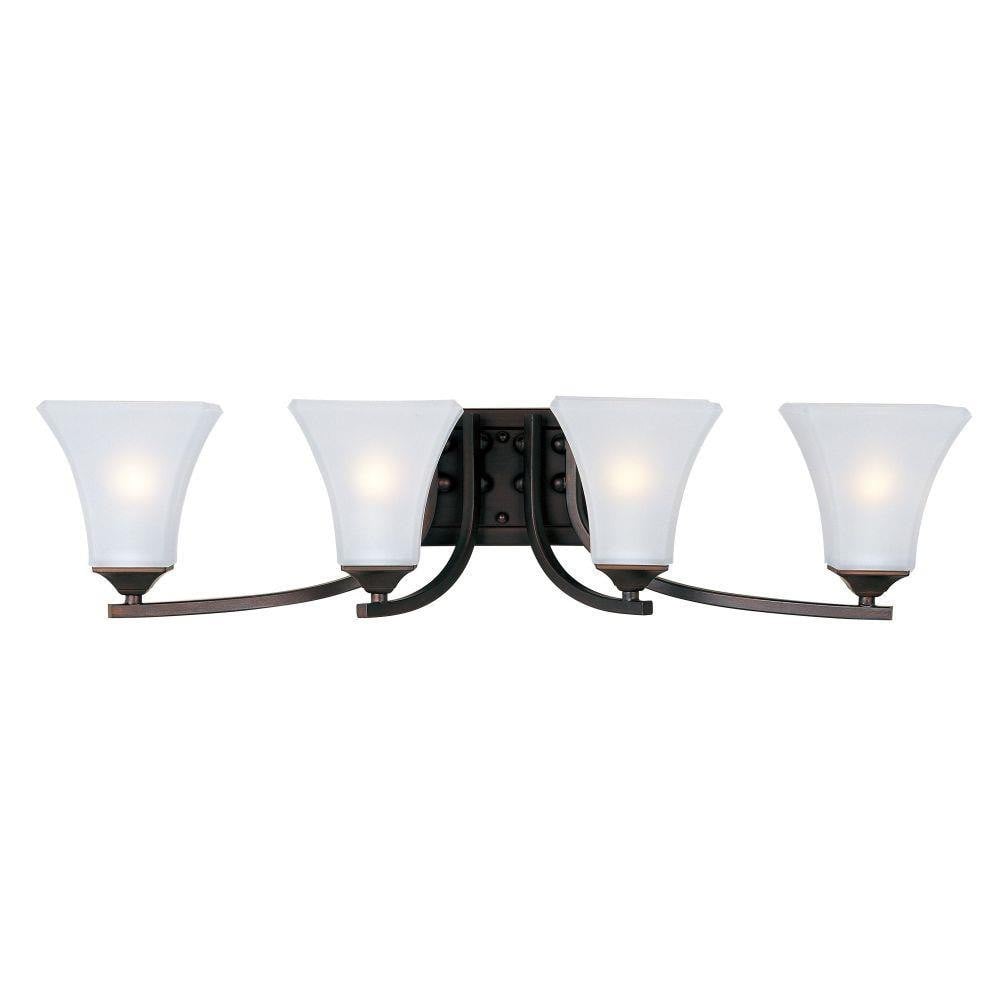 Maxim Lighting 20101FTSN Aurora 4 Light 29.5 inch Satin Nickel Bath Vanity Wall Light