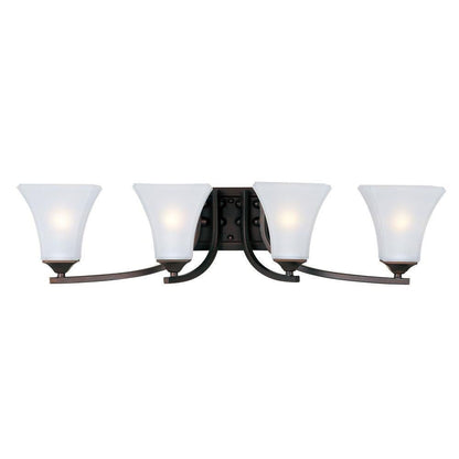 Maxim Lighting 20101FTSN Aurora 4 Light 29.5 inch Satin Nickel Bath Vanity Wall Light