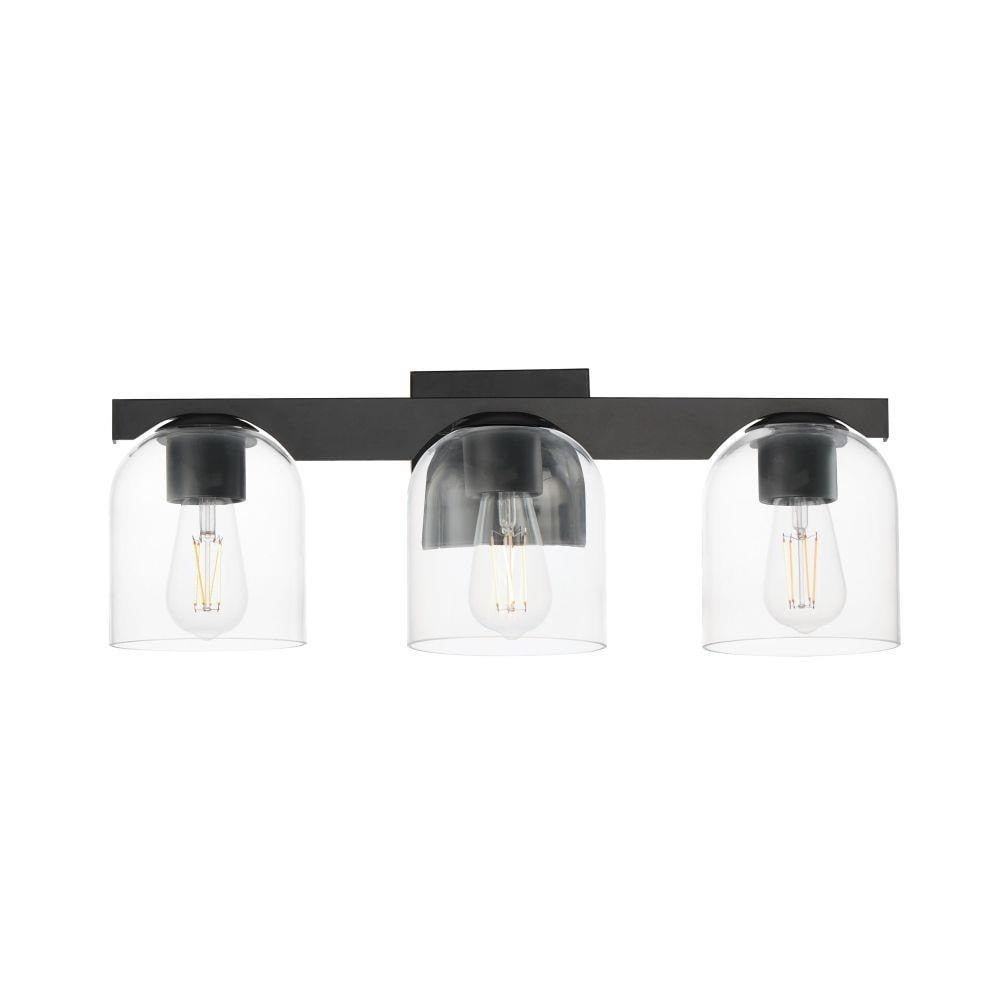 Maxim Lighting 21233MRBK Scoop 3 Light Matte Black Bath Vanity Wall Light