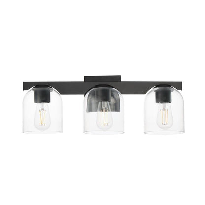Maxim Lighting 21233MRBK Scoop 3 Light Matte Black Bath Vanity Wall Light