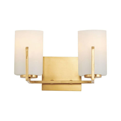 Maxim Lighting 21282SWSBR Dart 2 Light 12.5 inch Satin Brass Bath Vanity Wall Light