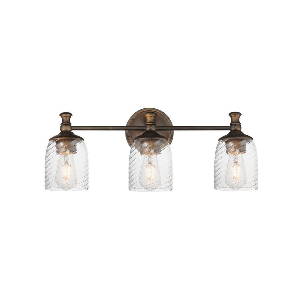 Maxim Lighting 21353CRANB Swirl 3 Light 23 inch Antique Bronze Bath Vanity Wall Light