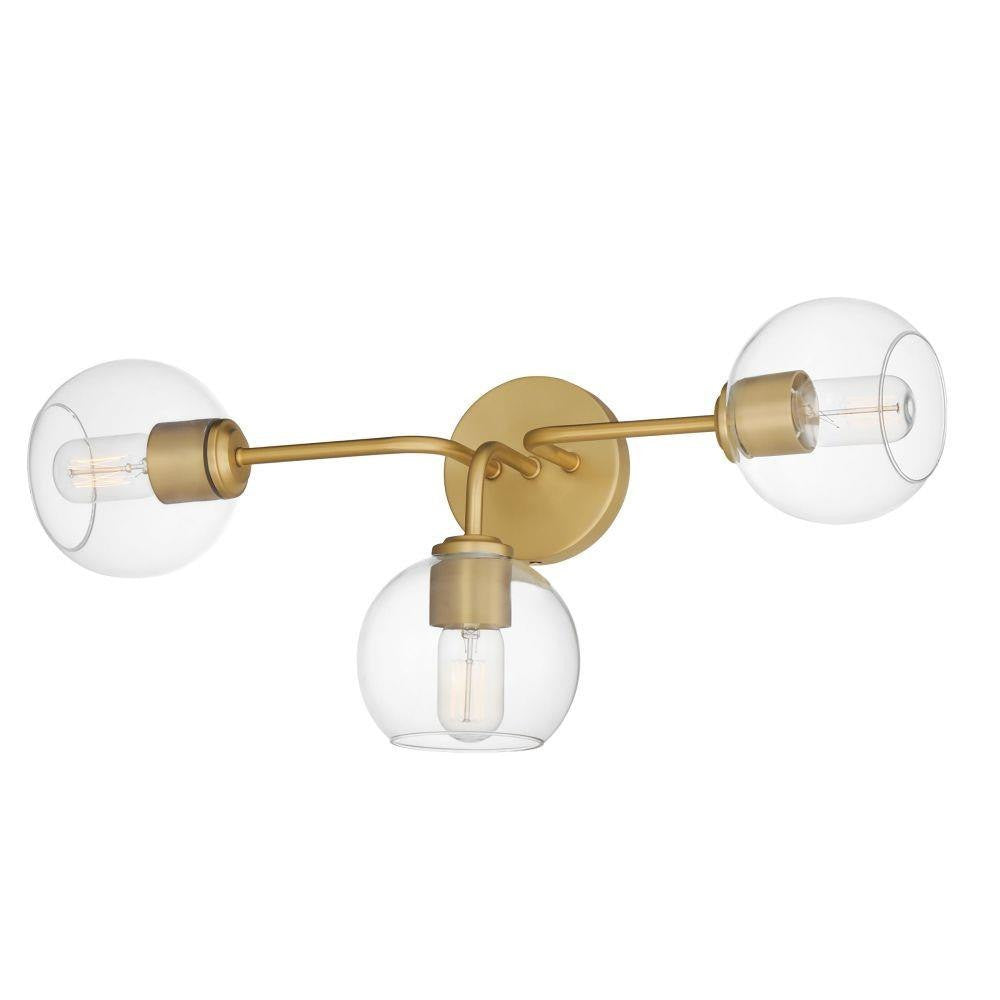 Maxim Lighting 21633CLNAB Knox 3 Light Natural Aged Brass Bath Vanity Wall Light