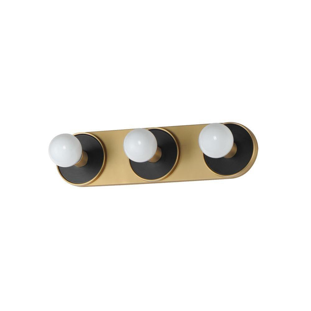 Maxim Lighting 26093WANAB Hollywood 3 Light White Alabaster Natural Aged Brass Bath Vanity Wall Light - Product View