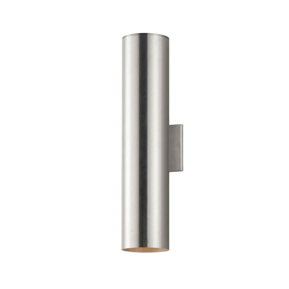 Maxim Lighting 26105BK Outpost 2 Light 22 Inch Black Outdoor Wall Light - White Background Front View