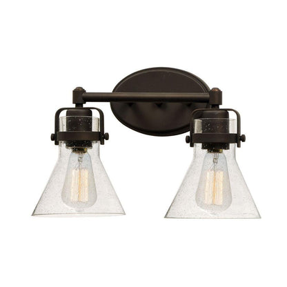 Maxim Lighting 26112CDOI Seafarer 2 Light Oil Rubbed Bronze Bath Vanity Wall Light - White Background