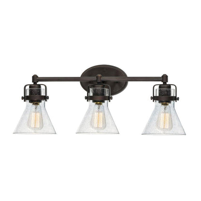 Maxim Lighting 26113CDOI/BUL Seafarer 3 Light 24 inch Oil Rubbed Bronze Bath Vanity Wall Light