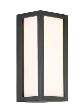 Eurofase Lighting 31580-021 10" Ontario LED Outdoor Wall Sconce, Graphite Grey Finish