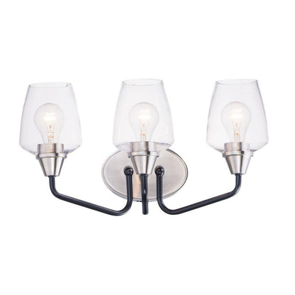 Maxim Lighting 26122CLBZAB Goblet 3 Light 18 inch Bronze Antique Brass Bath Vanity Wall Light