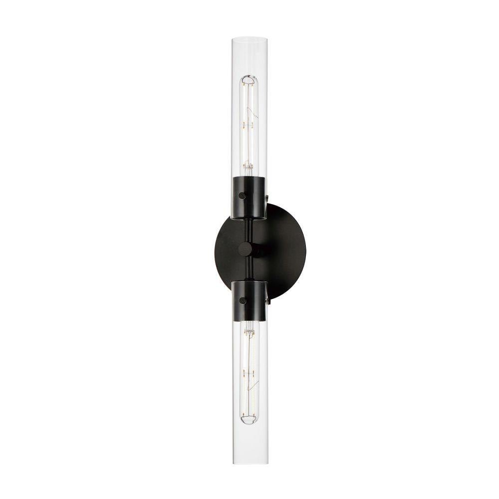 Maxim Lighting 26370CLNAB Equilibrium 2 Light 25 inch Naturally Aged Brass Wall Sconce