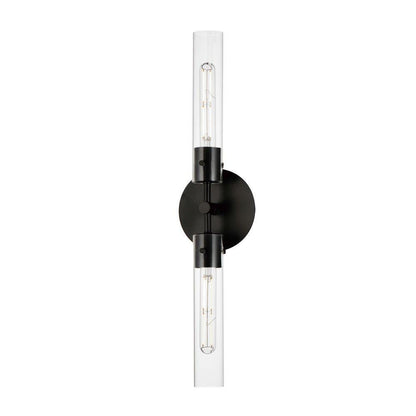 Maxim Lighting 26370CLNAB Equilibrium 2 Light 25 inch Naturally Aged Brass Wall Sconce