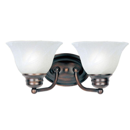 Maxim Lighting 2687MROI Malaga 2 Light 13.25 inch Oil Rubbed Bronze Bath Vanity Wall Light