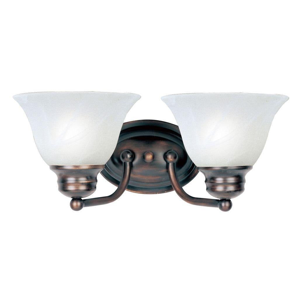 Maxim Lighting 2687MRSN Malaga 2 Light 13.25 inch Satin Nickel Bath Vanity Wall Light