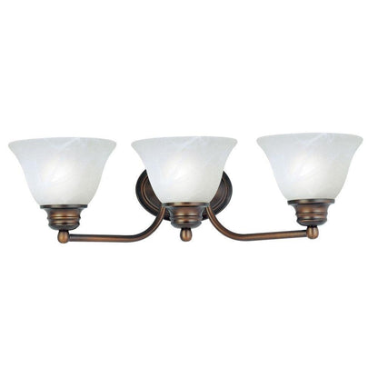 Maxim Lighting 2688MRSN Malaga 3 Light 19.5 inch Satin Nickel Bath Vanity Wall Light