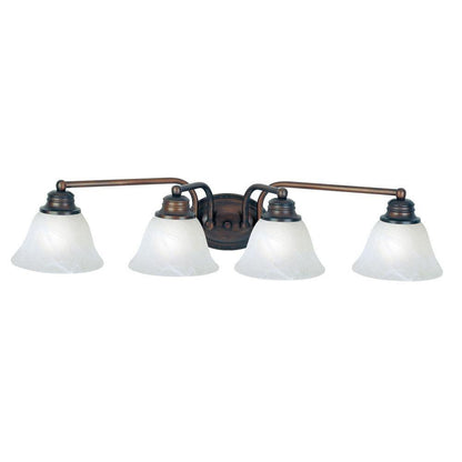 Maxim Lighting 2689MROI Malaga 4 Light 29 Inch Oil Rubbed Bronze Bath Vanity Wall Light
