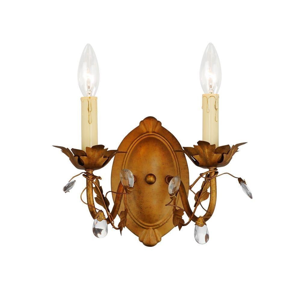 Maxim Lighting 2857OI Elegante 2 Light Oil Rubbed Bronze Wall Sconce - Front View