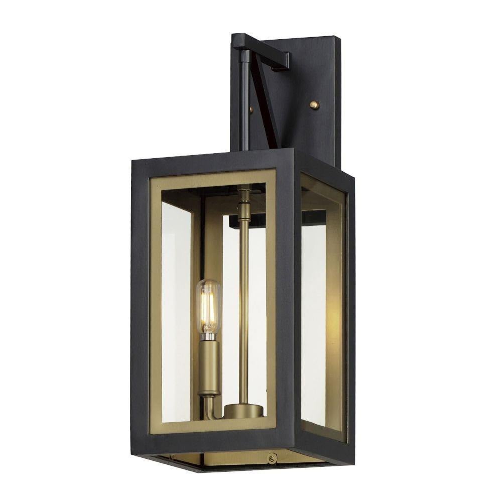 Maxim Lighting 30054CLBKGLD Neoclass 2 Light Outdoor Wall Lantern Black Gold full product view