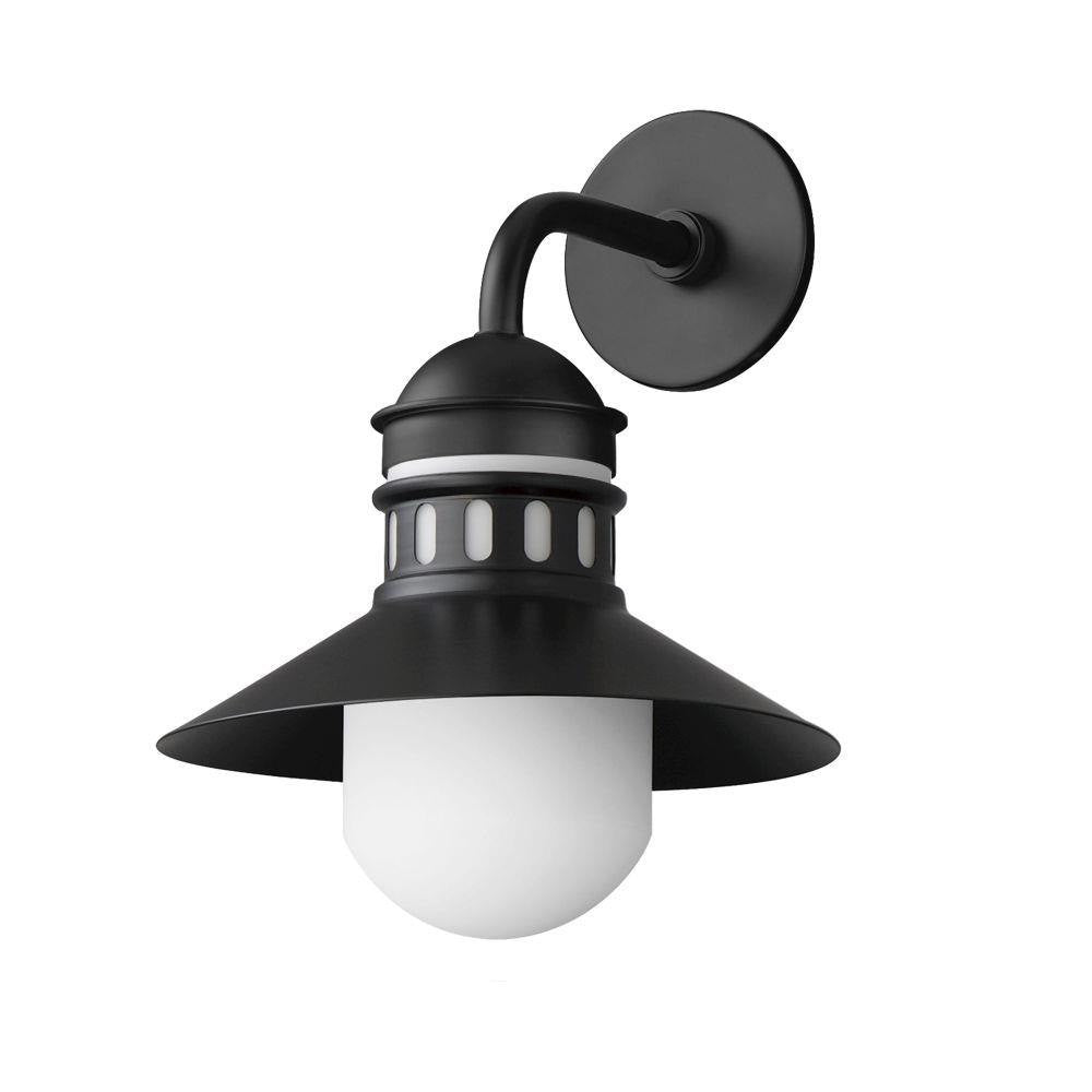 Maxim Lighting 35124SWBKAB Admiralty 1 Light Outdoor Wall Lantern in Black Antique Brass