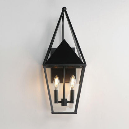 Maxim Lighting 3166CLBK Bavaria 2 Light Black Outdoor Wall Sconce - Installed on Wall