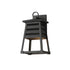 Maxim Lighting 40632WTBK Shutters 1 Light Matte Black Outdoor Wall Light