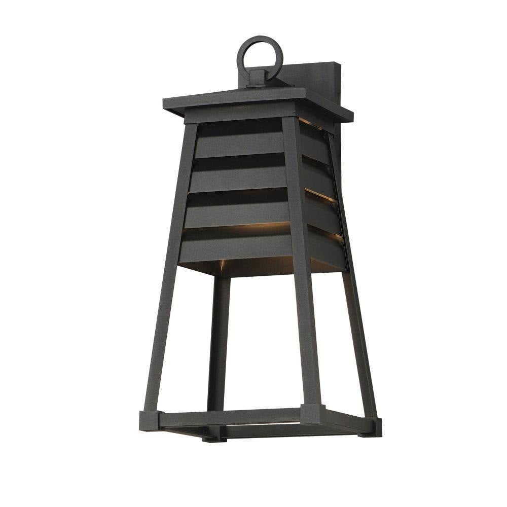 Maxim Lighting 40634BK Shutters 1 Light 18 Inch Black Outdoor Wall Lantern - product on white background