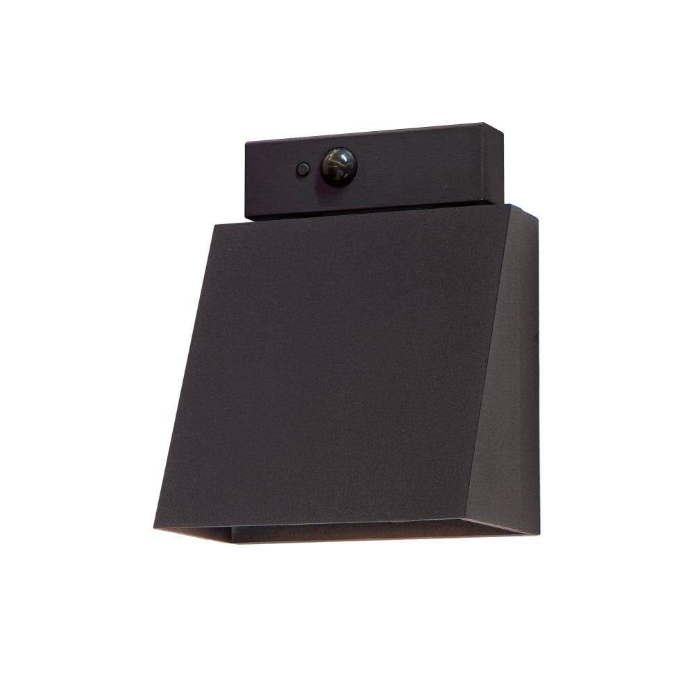Maxim Lighting 52120ABZ/MSP Pathfinder 1 Light Architectural Bronze LED Outdoor Wall Sconce with Motion Sensor