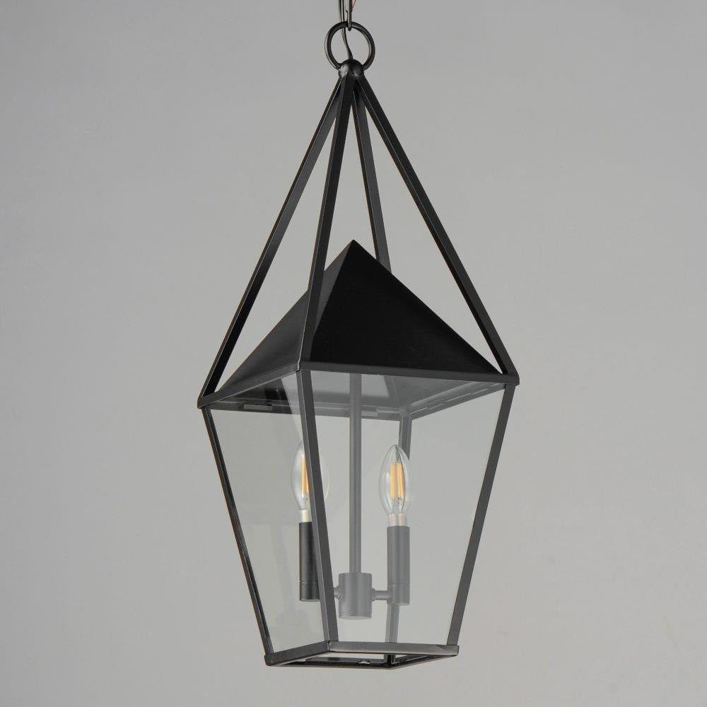Maxim Lighting 3168CLBK Bavaria 2 Light Matte Black Outdoor Pendant Light - Angle View