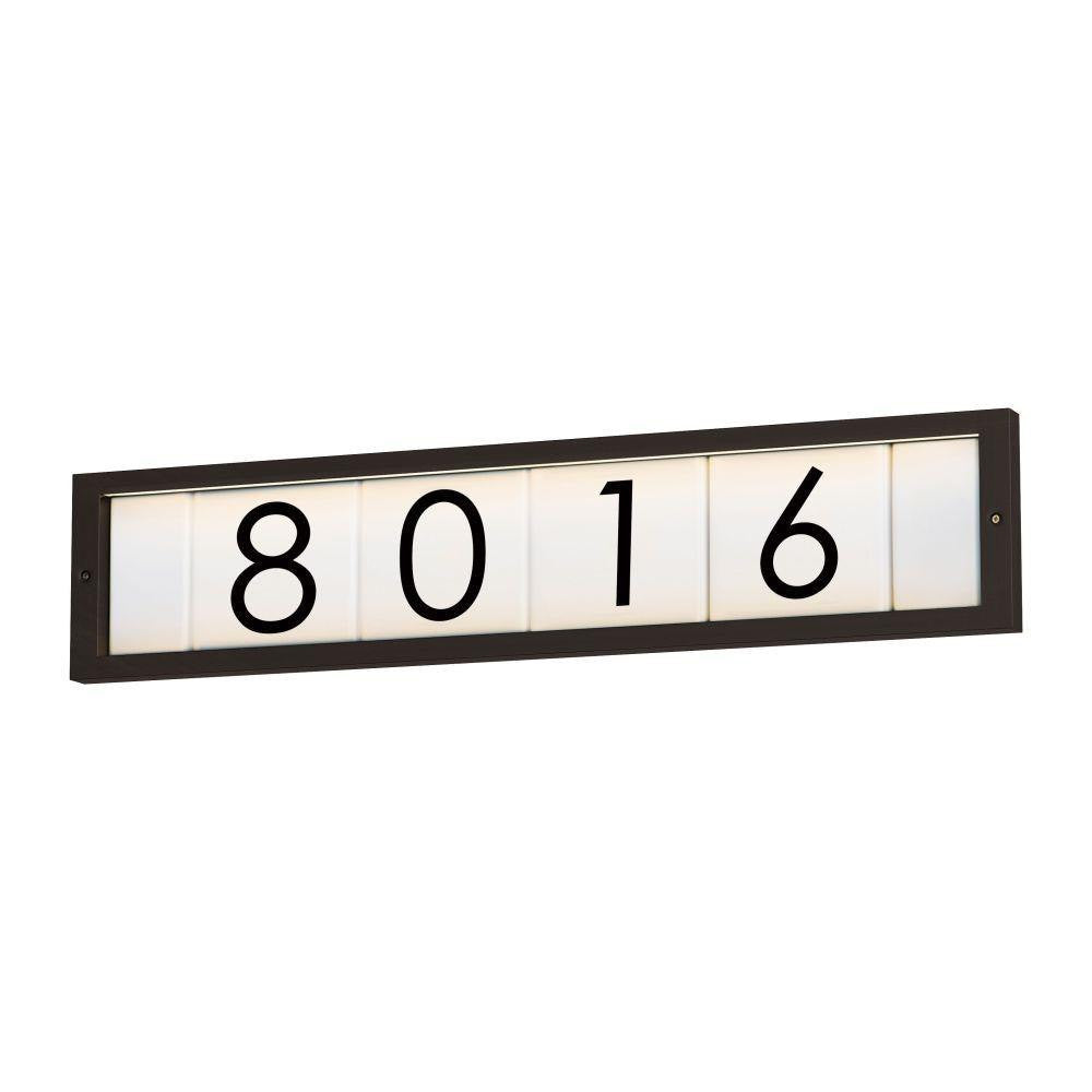 Maxim Lighting 53651BK Clean 2 Light 25 inch Black Outdoor LED Address Frame