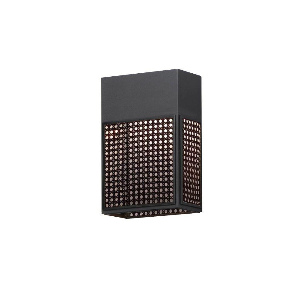 Maxim Lighting 54802RABK Lattice 1 Light 12 inch Matte Black Outdoor Wall Light