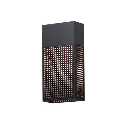 Maxim Lighting 54804BK Lattice 1 Light 16 inch Black Outdoor Wall Lantern - product angle view on white background