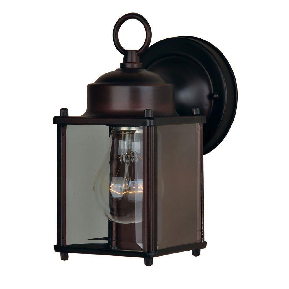 Maxim Lighting 6879CLOI Side Door 1 Light 8 inch Oil Rubbed Bronze Outdoor Wall Lantern