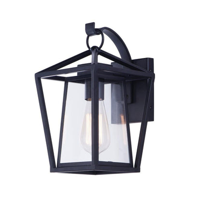Maxim Lighting 3173CLBK Artisan 1 Light Black Outdoor Wall Lantern - White Background