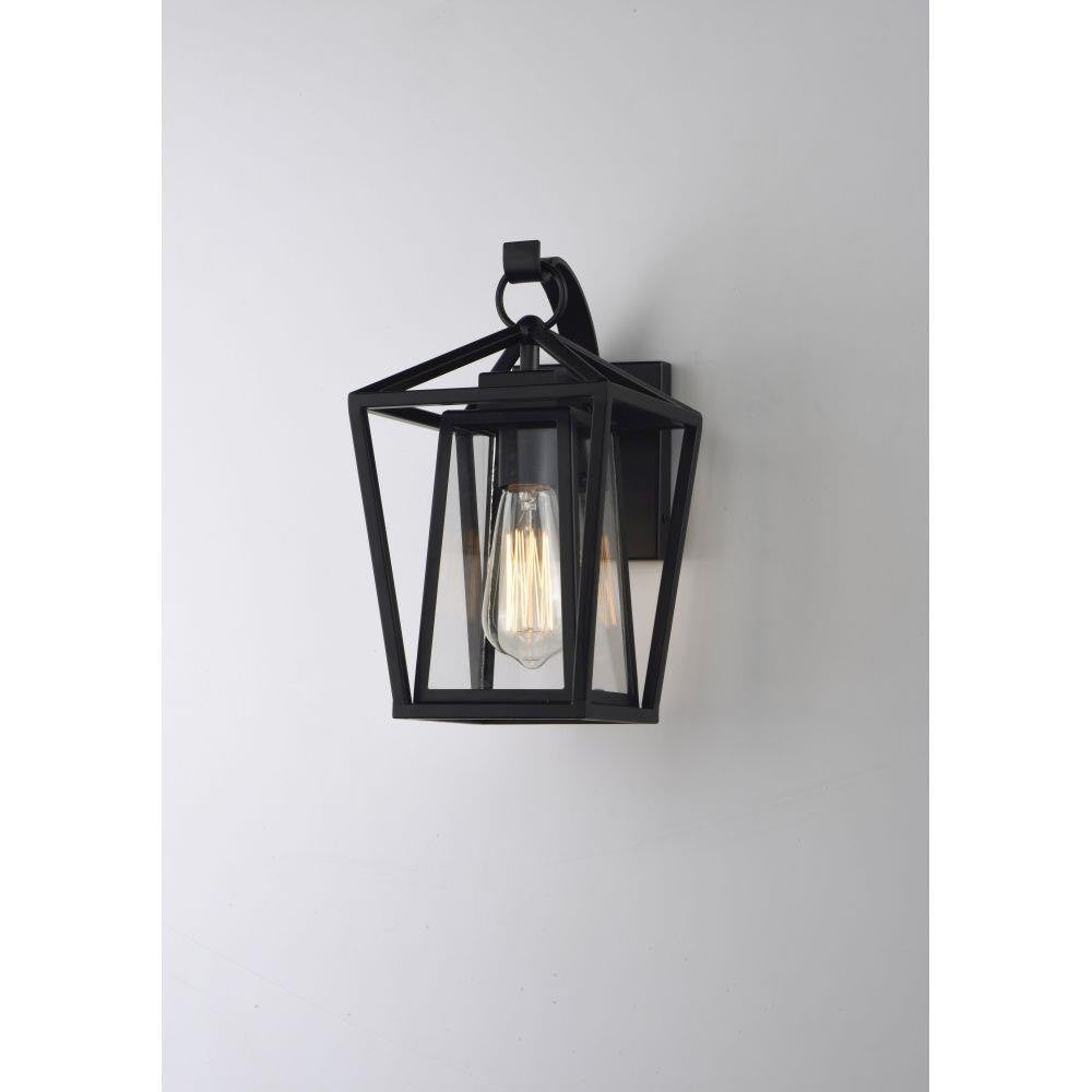 Maxim Lighting 3173CLBK Artisan 1 Light Black Outdoor Wall Lantern - Lifestyle Side View