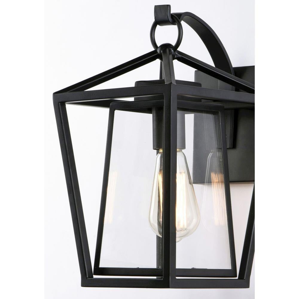 Maxim Lighting 3173CLBK Artisan 1 Light Black Outdoor Wall Lantern - Close-Up Detail