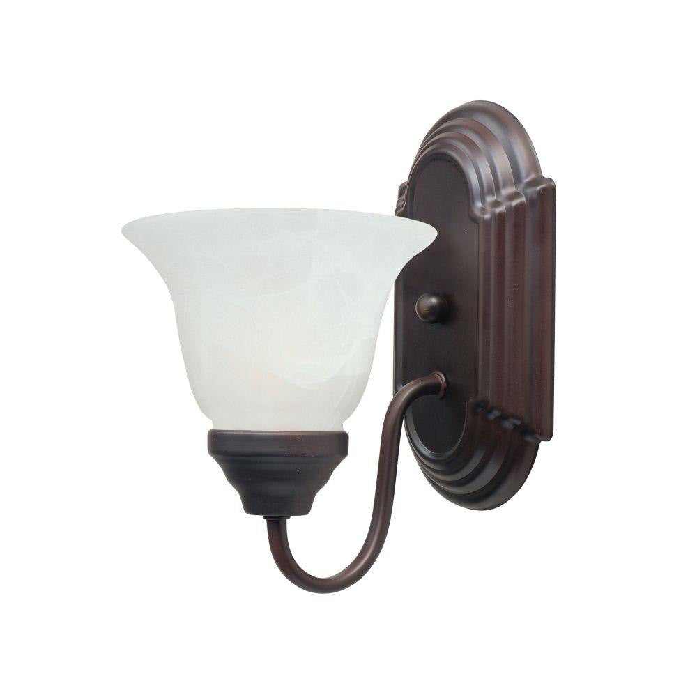 Maxim Lighting 8011MROI Essentials 1 Light 9.5 Inch Oil Rubbed Bronze Wall Sconce