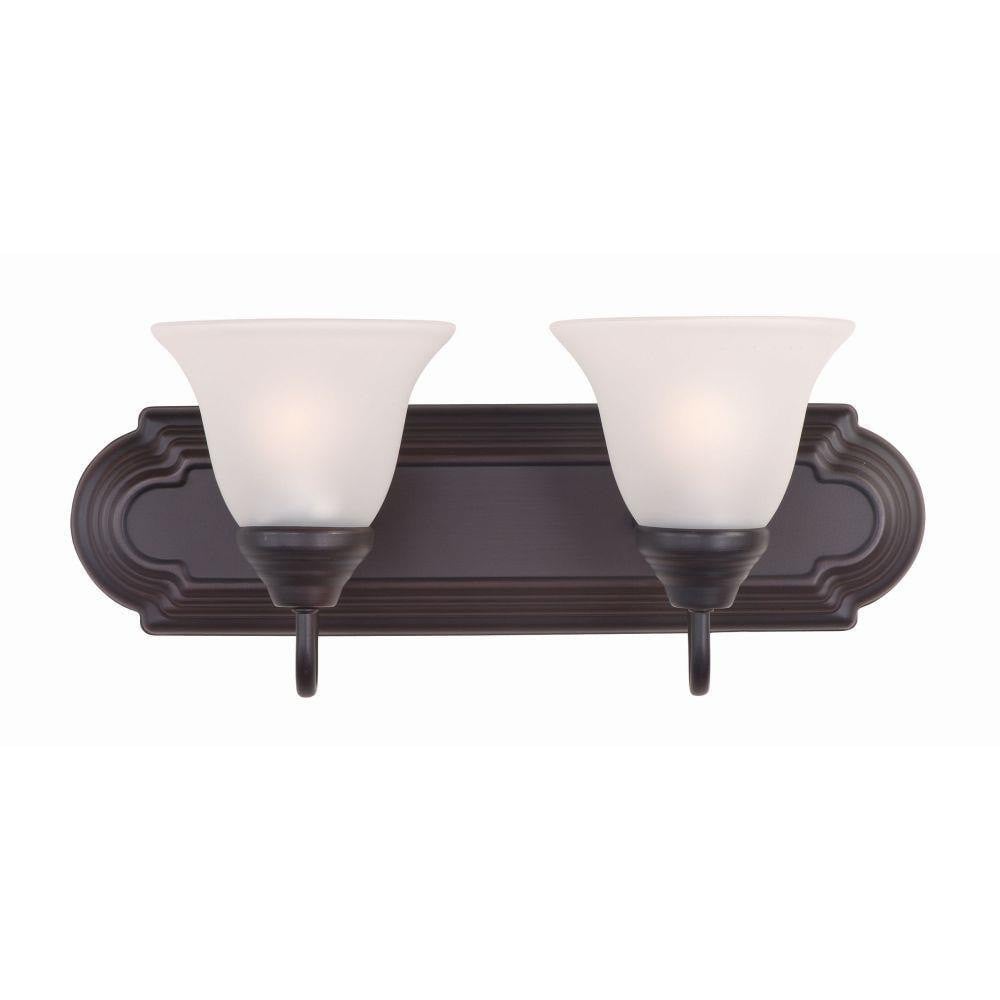 Maxim Lighting 8012MROI Essentials 2 Light Oil Rubbed Bronze Bath Vanity Wall Light