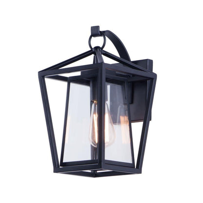 Maxim Lighting 3174CLBK Artisan 1 Light 14 inch Black Outdoor Wall Lantern - White Background View