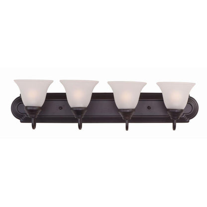 Maxim Lighting 8014FTOI Essentials 4 Light 30 inch Oil Rubbed Bronze Bath Vanity Wall Light