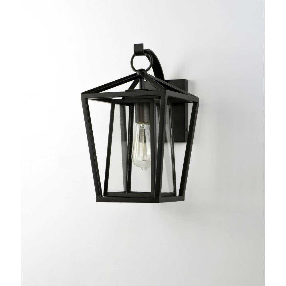 Maxim Lighting 3175CLBK Artisan 1 Light Black Outdoor Wall Lantern - Lifestyle Front View
