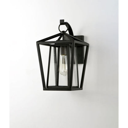 Maxim Lighting 3175CLBK Artisan 1 Light Black Outdoor Wall Lantern - Lifestyle Front View