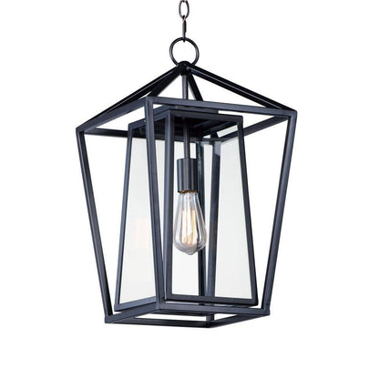 Maxim Lighting 3178CLBK Artisan 1 Light 12 Inch Black Outdoor Pendant - Main Product View