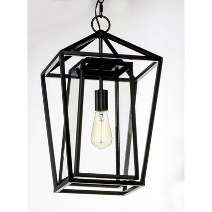 Maxim Lighting 3178CLBK Artisan Black Outdoor Pendant - Side Angle View