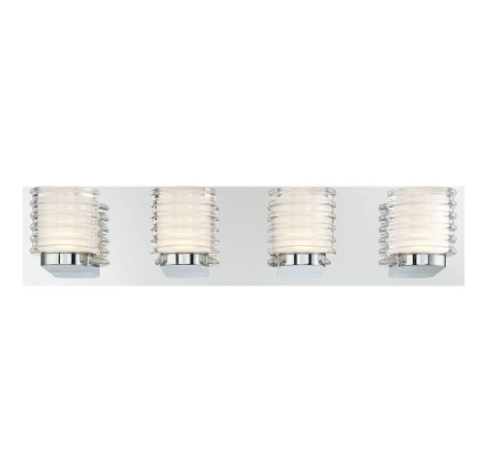 Eurofase Lighting 31791-014 Ancona 23 Inch. 4 Lights LED Vanity Light Chrome Finish