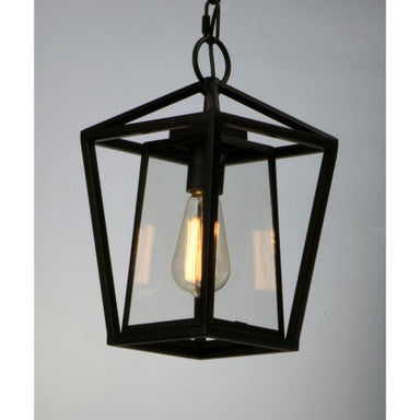 Maxim Lighting 3179CLBK Artisan 1 Light Black Outdoor Pendant Light angled view