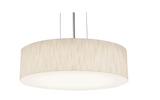 AFX Lighting ANP1214LAJUDSN-JT Anton 12" Wide LED Drum Pendant Light, Satin Nickel / Jute Finish