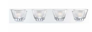 Eurofase Lighting 31802-017 Trent 25" LED Vanity Bath Bar 4-Light, Chrome Finish