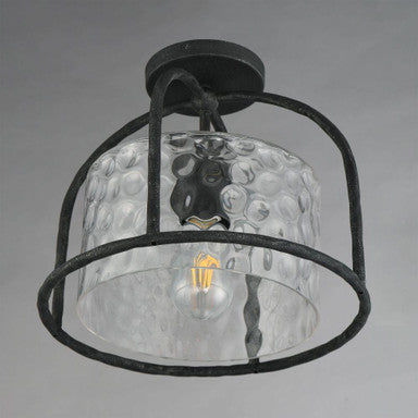 Maxim Lighting 31841WGBS Del Mar 1 Light Blacksmith Outdoor Flush Mount - Angle View
