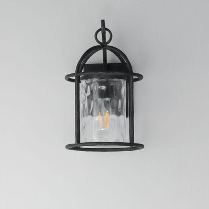 Maxim Lighting 31842WGBS Del Mar 1 Light 14 inch Blacksmith Outdoor Wall Mount - Installed Front View
