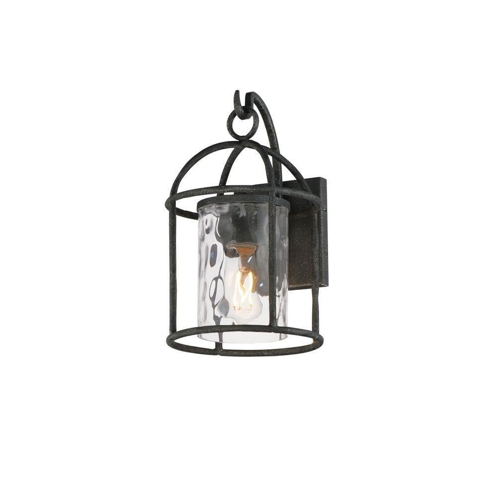 Maxim Lighting 31842WGBS Del Mar 1 Light 14 inch Blacksmith Outdoor Wall Mount - White Background
